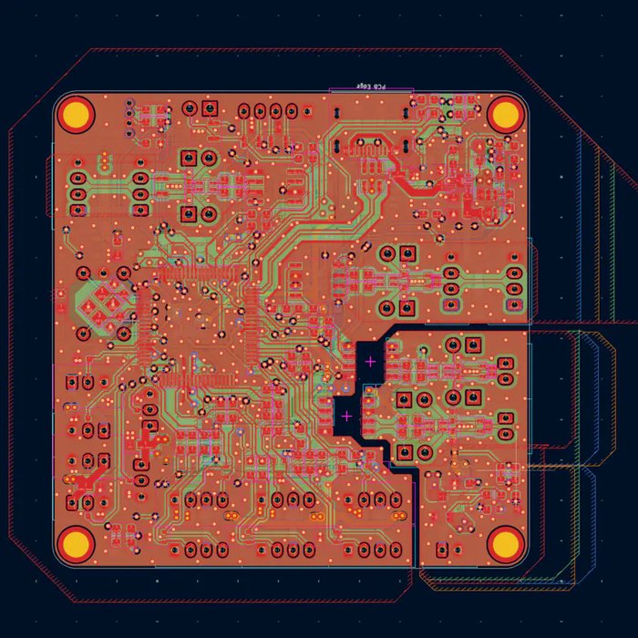 KiCad で設計した制御基板のレイアウト